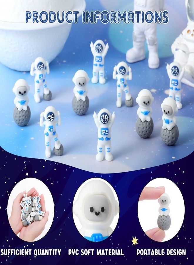 Sonwyoung 30 Pcs Space Party Favors Astronaut Figures Miniature Astronaut Toys Spaceman Figurine for School Classroom Supplies Prize Kids Birthday Gift Party Favors Goodie Bag Stuffers Cake Topper - Image 3